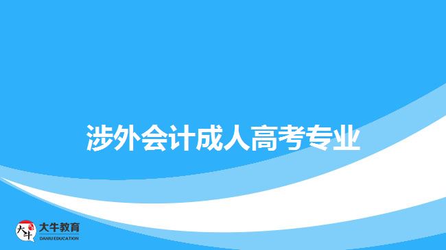 涉外會計(jì)成人高考專業(yè)