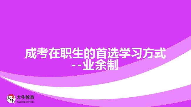 <b>成考在職生的首選學習方式--業(yè)余制</b>