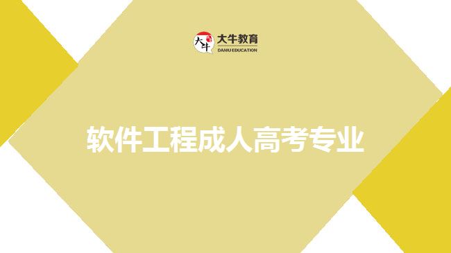 軟件工程成人高考專業(yè)