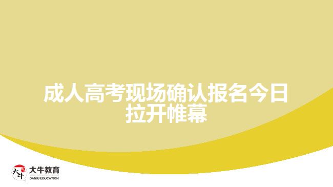 成人高考現(xiàn)場(chǎng)確認(rèn)報(bào)名今日拉開帷幕