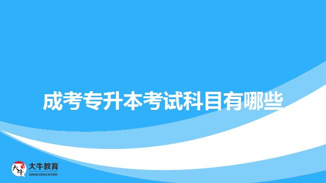 成考專升本考試科目有哪些