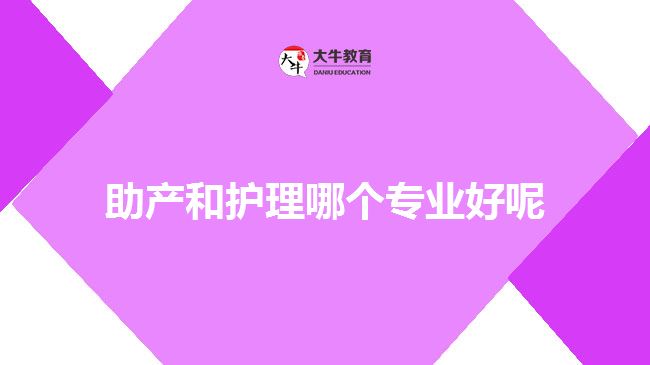 助產(chǎn)和護理哪個專業(yè)好呢