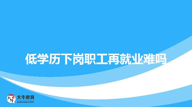 低學(xué)歷下崗職工再就業(yè)難嗎