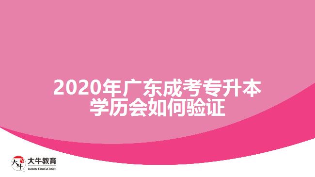 2020年廣東成考專升本學歷會如何驗證