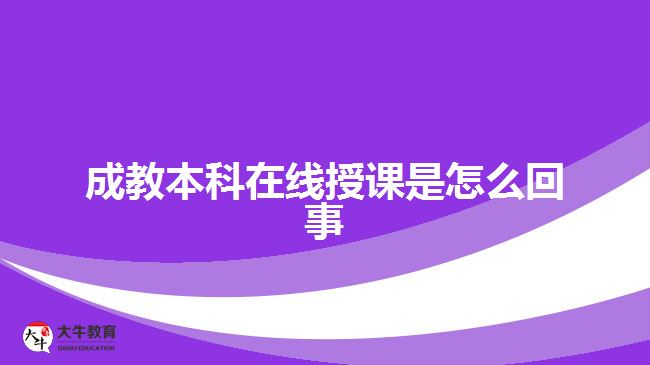 成教本科在線授課是怎么回事