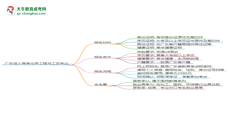 廣東2025年成人高考化學工程與工藝專業(yè)學歷能考公嗎？思維導圖