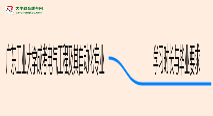 廣東工業(yè)大學(xué)成考電氣工程及其自動化專業(yè)需多久完成并拿證？（2025年新）思維導(dǎo)圖