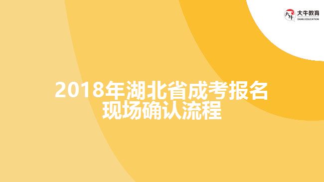 2018年湖北省成考報名現場確認流程