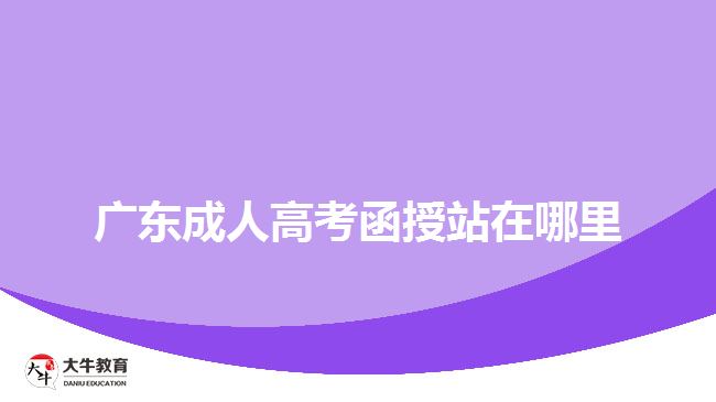 廣東成人高考函授站在哪里