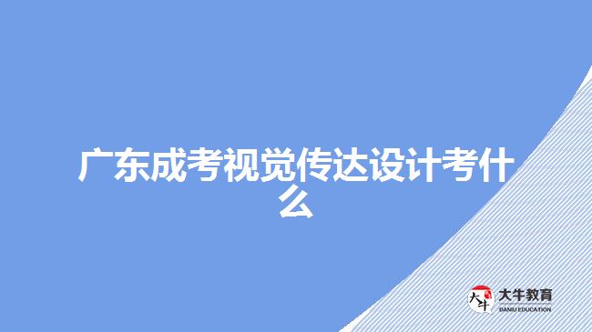 廣東成考視覺傳達設(shè)計考什么