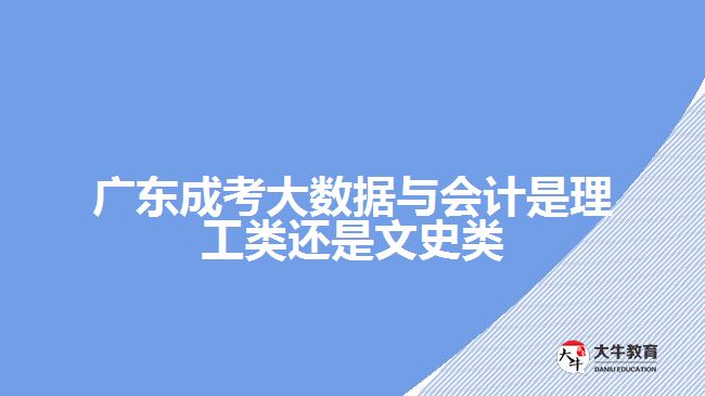 大數(shù)據(jù)與會計是理工類還是文史類