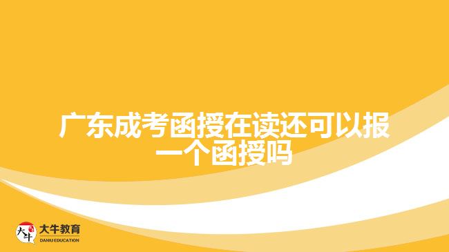 廣東成考函授在讀還可以報(bào)一個(gè)函授嗎