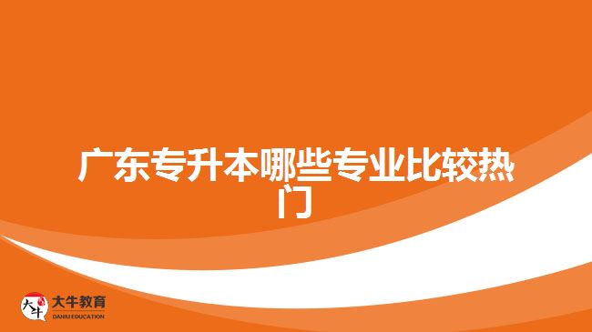 廣東專升本哪些專業(yè)比較熱門