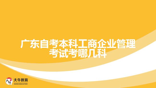 廣東自考本科工商企業(yè)管理考試考哪幾科