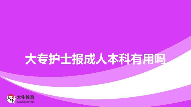 大專護士報成人本科有用嗎