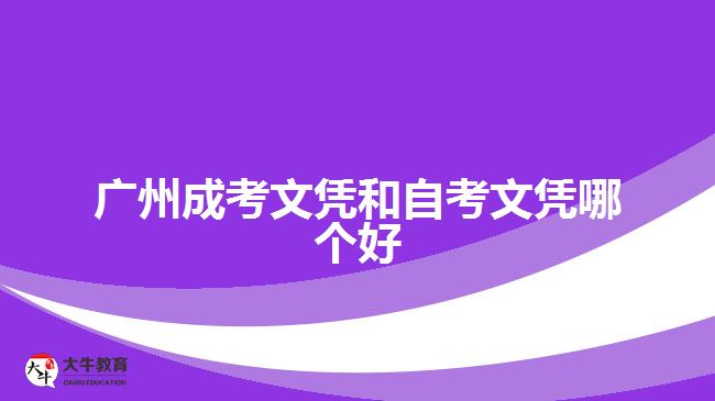 廣州成考文憑和自考文憑哪個(gè)好