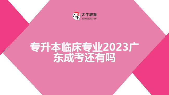 專升本臨床專業(yè)2023廣東成考還有嗎