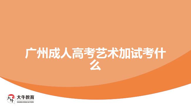 廣州成人高考藝術(shù)加試考什么