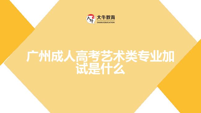 廣州成人高考藝術(shù)類(lèi)專(zhuān)業(yè)加試是什么