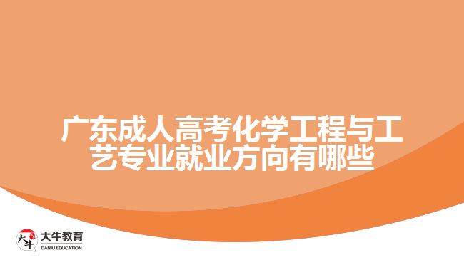 廣東成人高考化學(xué)工程與工藝專業(yè)就業(yè)方向有哪些