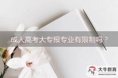 成人高考大專報(bào)專業(yè)有限制嗎？