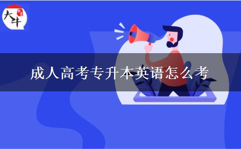 成人高考專升本英語(yǔ)怎么考