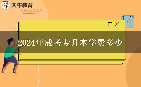 2024年成考專升本學費多少