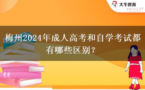 梅州2024年成人高考和自學(xué)考試都有哪些區(qū)別？