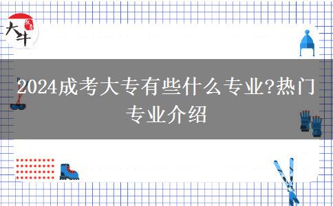 2024成考大專(zhuān)有些什么專(zhuān)業(yè)?熱門(mén)專(zhuān)業(yè)介紹