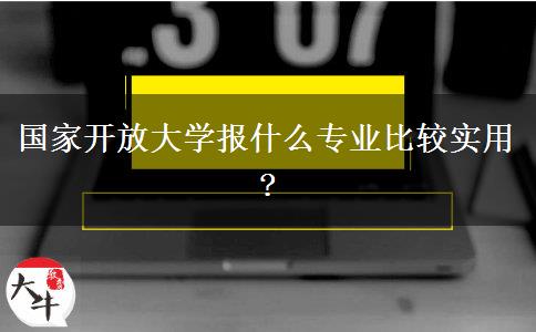 國家開放大學報什么專業(yè)比較實用?