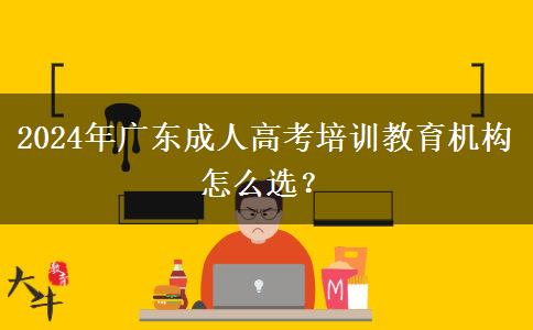 2024年廣東成人高考培訓(xùn)教育機(jī)構(gòu)怎么選？