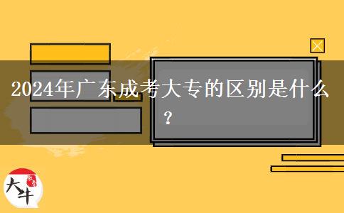 2024年廣東成考大專與自考之間的區(qū)別是什么？