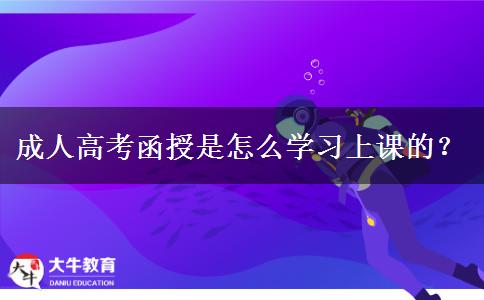 成人高考函授是怎么學(xué)習(xí)上課的？