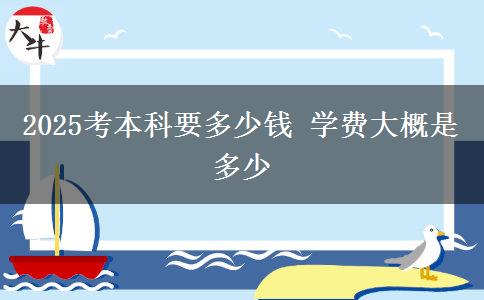 2025考本科要多少錢 學費大概是多少