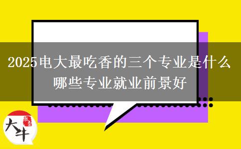 2025電大最吃香的三個(gè)專(zhuān)業(yè)是什么 哪些專(zhuān)業(yè)就業(yè)前